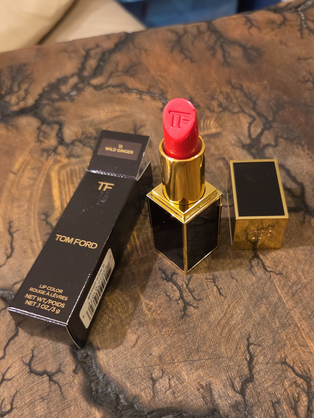 Tom Ford Lip Color Wild Ginger - Vibrant Coral-Red NIB